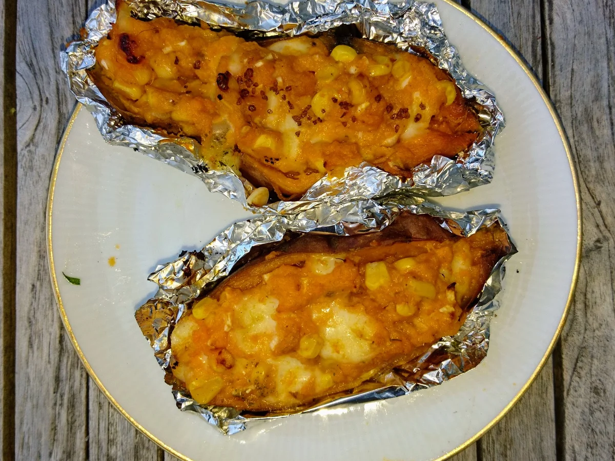 Gratinierte Süsskartoffeln vom Grill - Rezept - Bild Nr. 8872