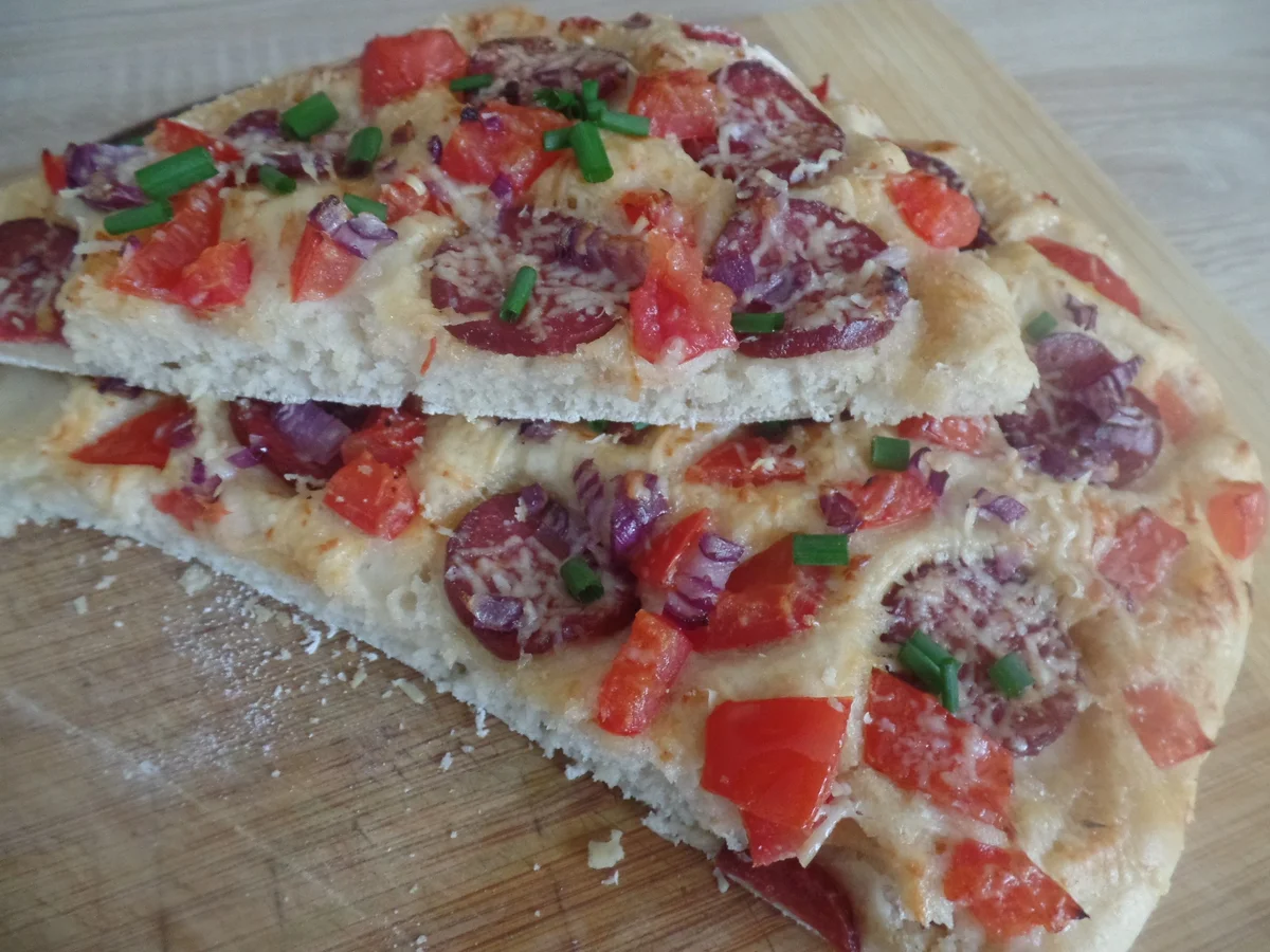 Focaccia mit Chorizo - Rezept - Bild Nr. 8874