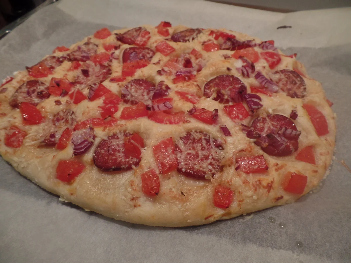 Focaccia mit Chorizo - Rezept - Bild Nr. 8885