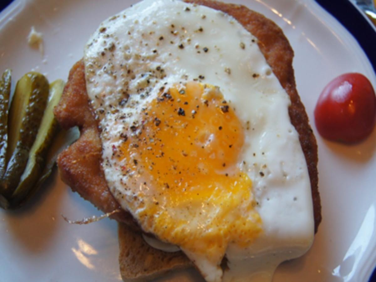 Schnitzelbrot mit Spiegelei - Rezept - Bild Nr. 2