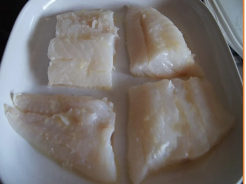 Rezept: Kabeljaufilet mit Senfsauce, Zucchini und Drillingen Bild Nr. 8886 Kabeljaufilet mit Senfsauce, Zucchini und Drillingen - Rezept - Bild Nr. 8886