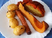 Kicherbraten mit Ofengemüse vegan - Rezept - Bild Nr. 8917