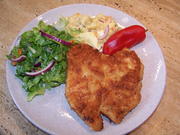 Puten Schnitzel +Kartoffelsalat + Endivien Salat - Rezept - Bild Nr. 2