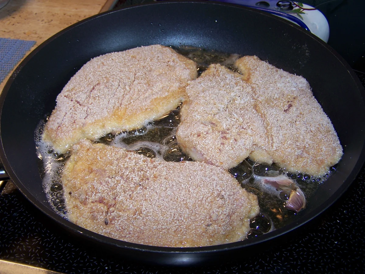 Puten Schnitzel +Kartoffelsalat + Endivien Salat - Rezept - Bild Nr. 7