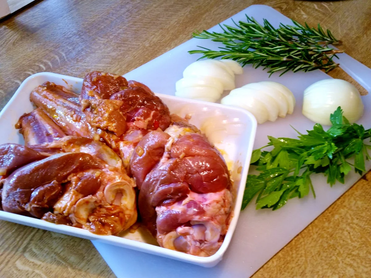 Marinierte Lammhaxe - geschmort - Rezept - Bild Nr. 3