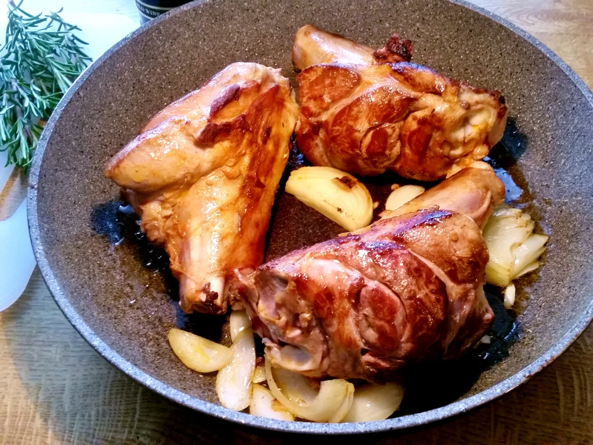 Marinierte Lammhaxe - geschmort - Rezept - Bild Nr. 4