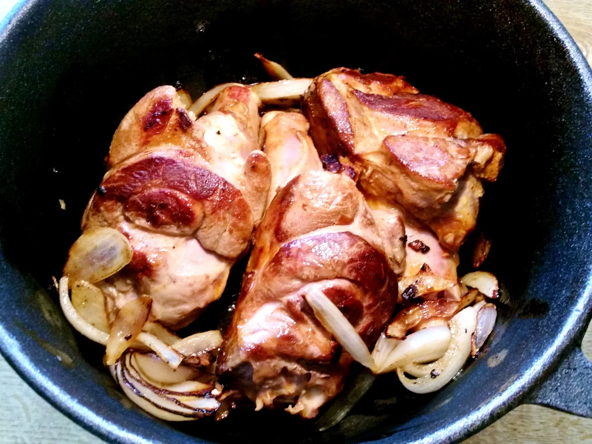 Marinierte Lammhaxe - geschmort - Rezept - Bild Nr. 6