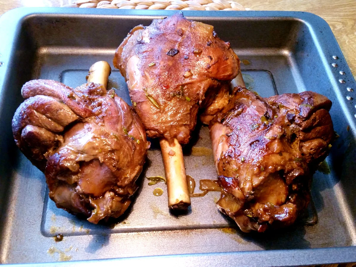 Marinierte Lammhaxe - geschmort - Rezept - Bild Nr. 9