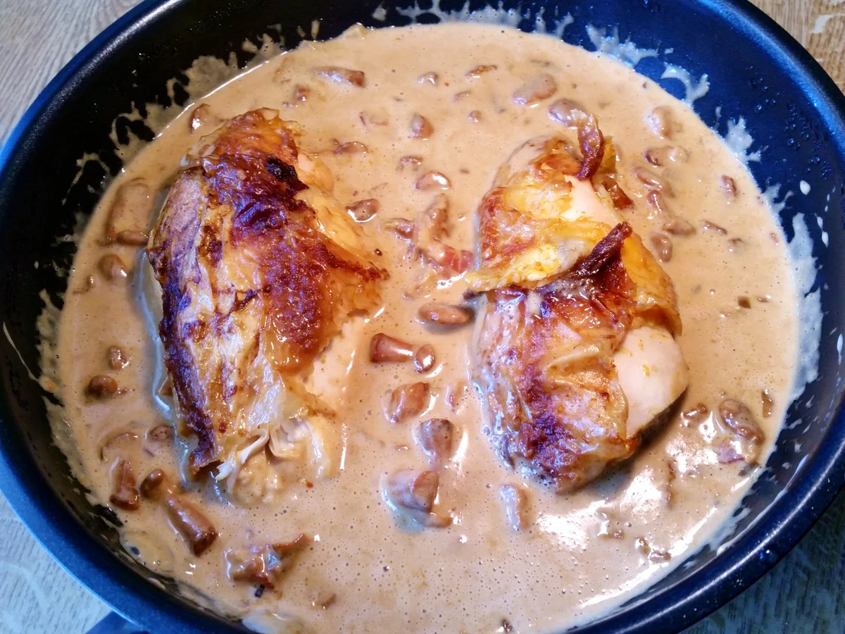 Grillhähnchen-Brust**  mit Pfifferlingen - Rezept - Bild Nr. 7