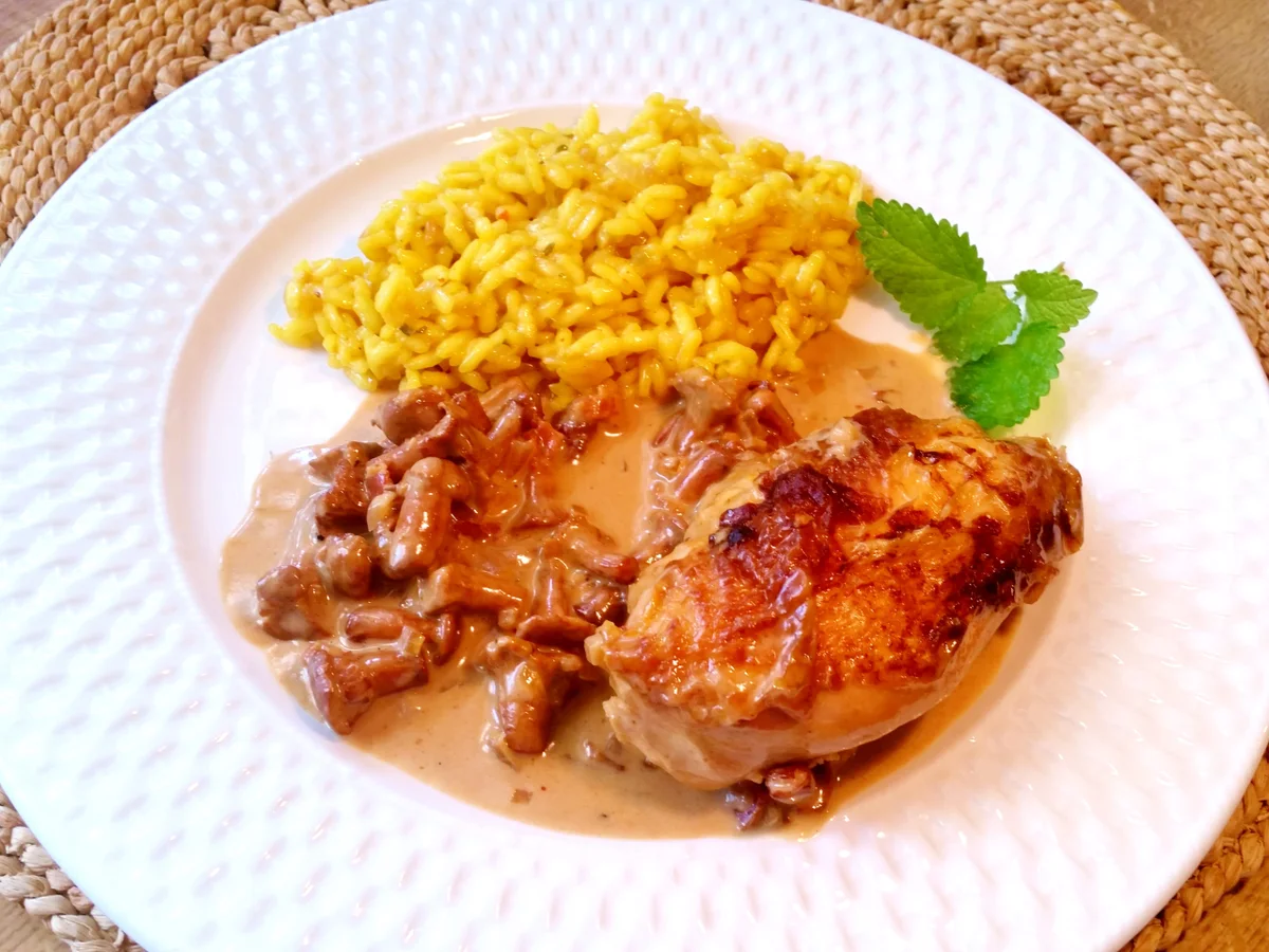 Grillhähnchen-Brust**  mit Pfifferlingen - Rezept - Bild Nr. 8