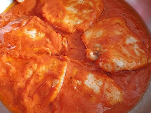 Rezept: Putenschnitzel- Tomatensosse- Gemüsemix- Kartoffelwürfel Bild Nr. 7 Putenschnitzel- Tomatensosse- Gemüsemix- Kartoffelwürfel - Rezept - Bild Nr. 7