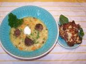 Kartoffel-Gemüse-Suppe mit Einlage und Beilage - Rezept - Bild Nr. 2