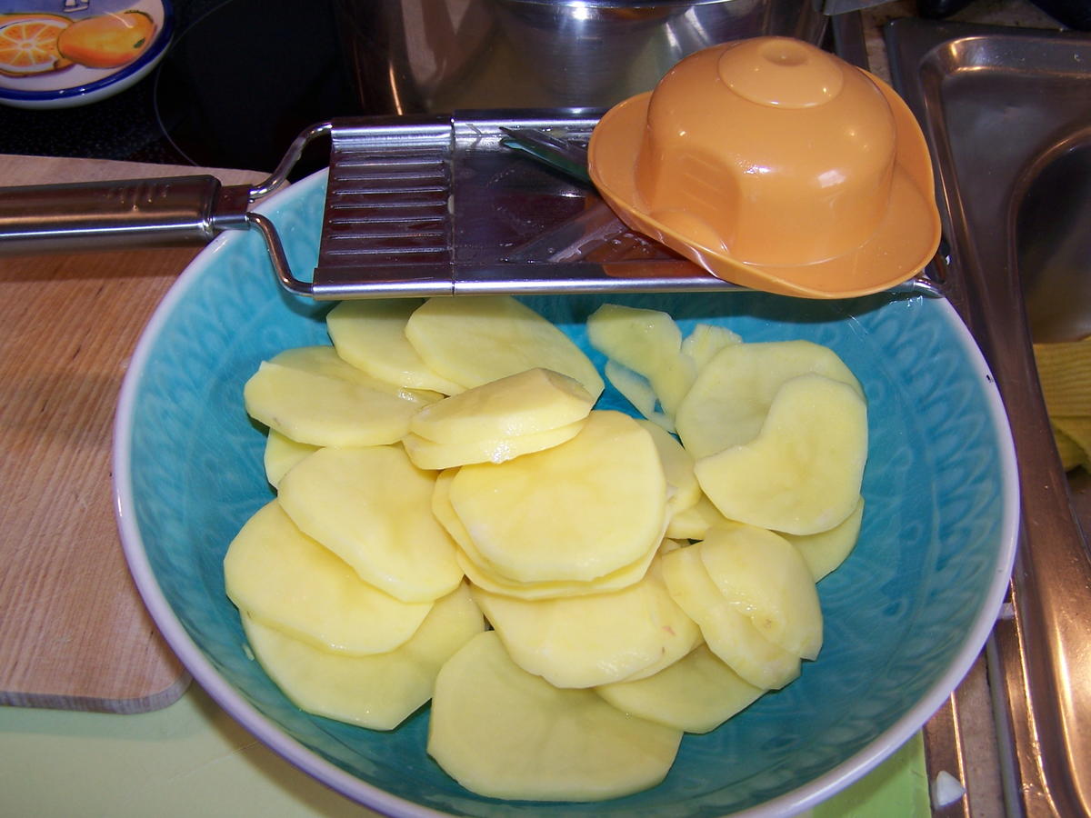 Kartoffel-Gemüse-Suppe mit Einlage und Beilage - Rezept - Bild Nr. 8