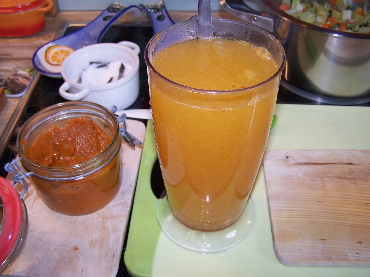 Rezept: Kartoffel-Gemüse-Suppe mit Einlage und Beilage Bild Nr. 11 Kartoffel-Gemüse-Suppe mit Einlage und Beilage - Rezept - Bild Nr. 11