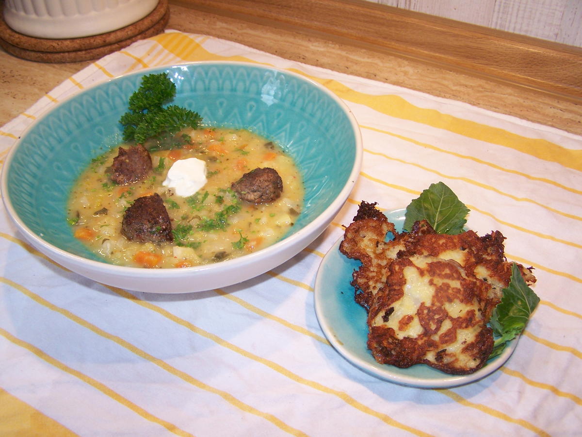 Kartoffel-Gemüse-Suppe mit Einlage und Beilage - Rezept - Bild Nr. 17