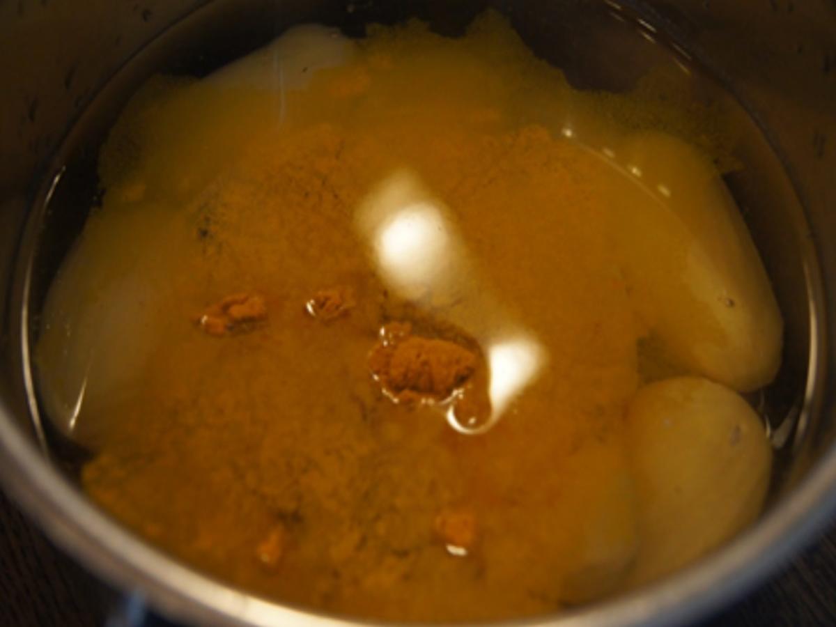 Eier in Senfsauce mit Drillingen und Rote Bete süßsauer - Rezept - Bild Nr. 9