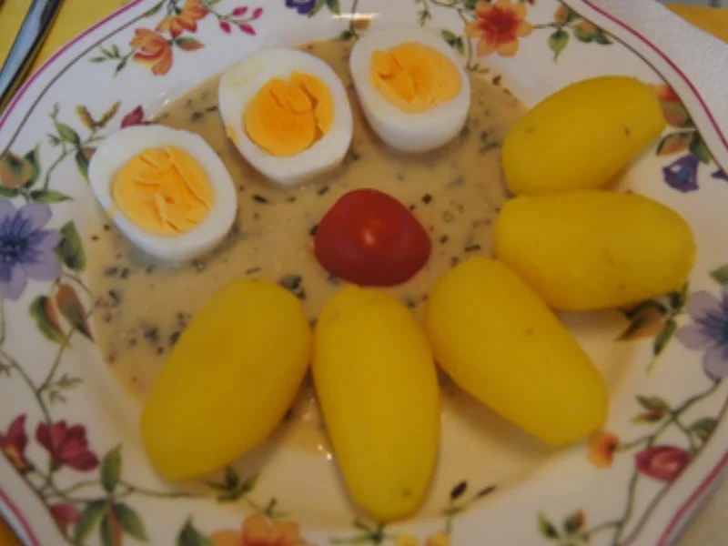 Eier in Senfsauce mit Drillingen und Rote Bete süßsauer - Rezept - Bild Nr. 19