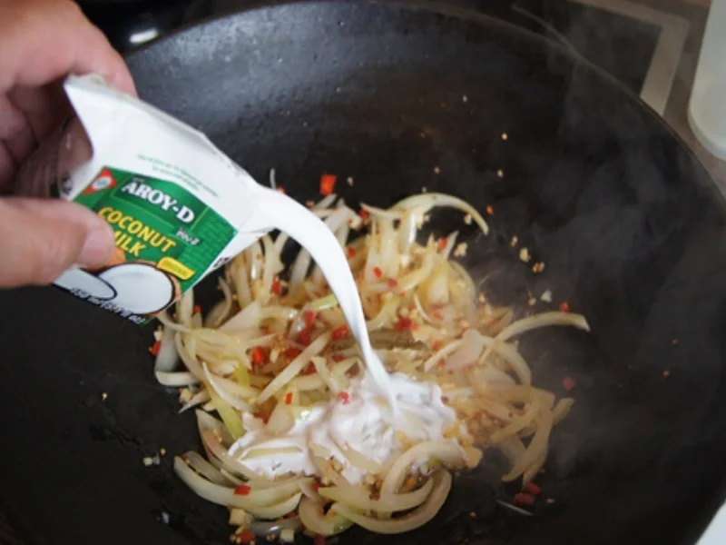 Wok-Fischvariation in Kokossauce mit Basmatireis - Rezept - Bild Nr. 14