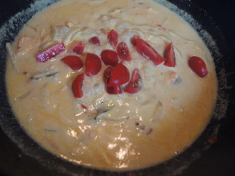 Wok-Fischvariation in Kokossauce mit Basmatireis - Rezept - Bild Nr. 21