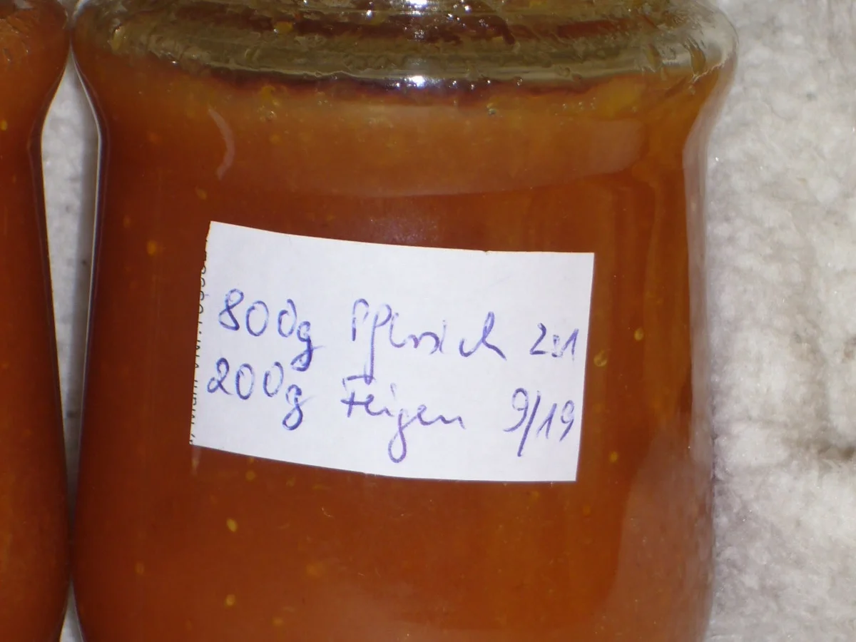 Pfirsich-Feigen-Konfitüre - Rezept - Bild Nr. 2