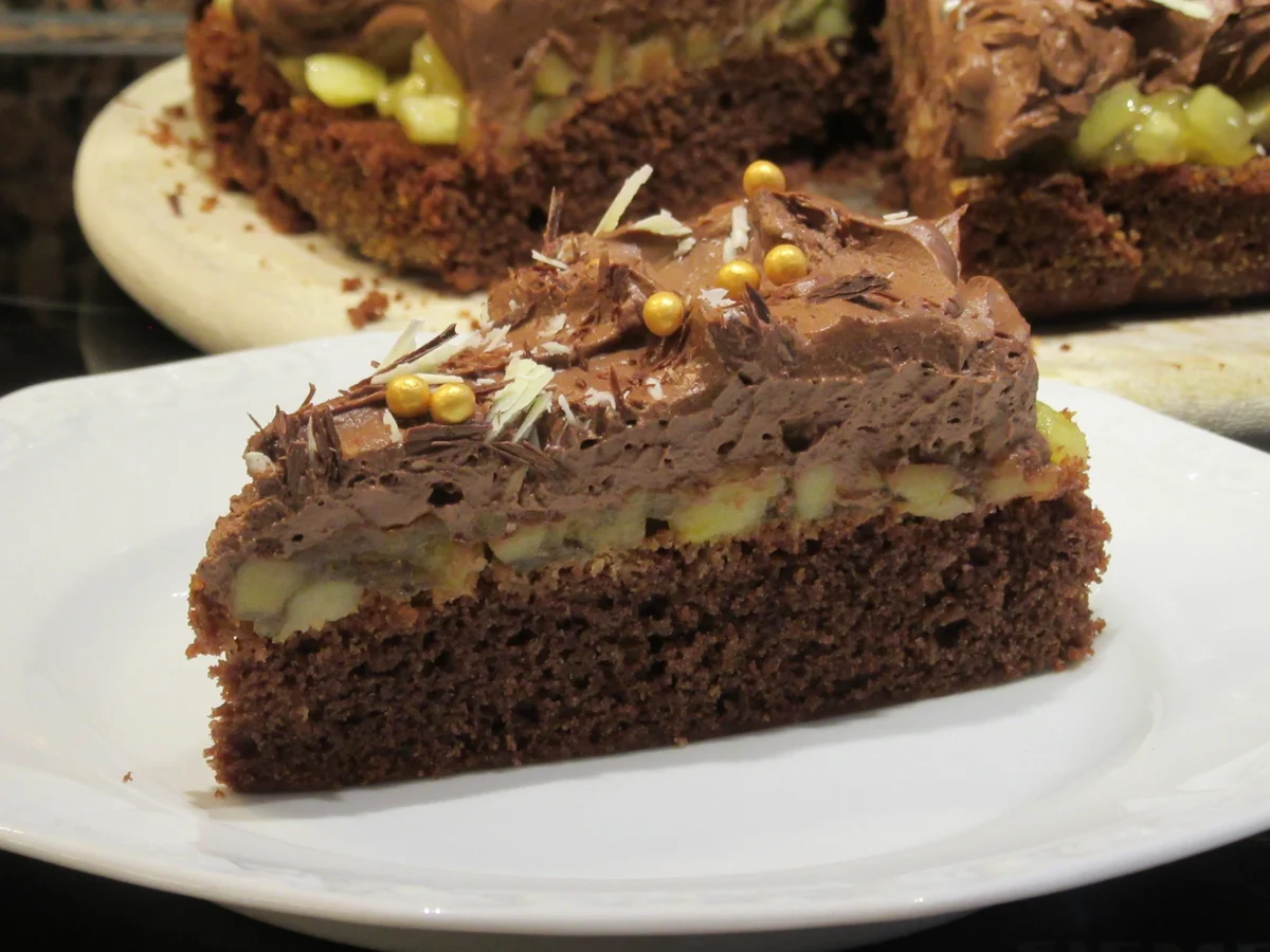 Rezept: Backen: Apfel-Schoko-Kuss Bild Nr. 2 Backen: Apfel-Schoko-Kuss - Rezept - Bild Nr. 2