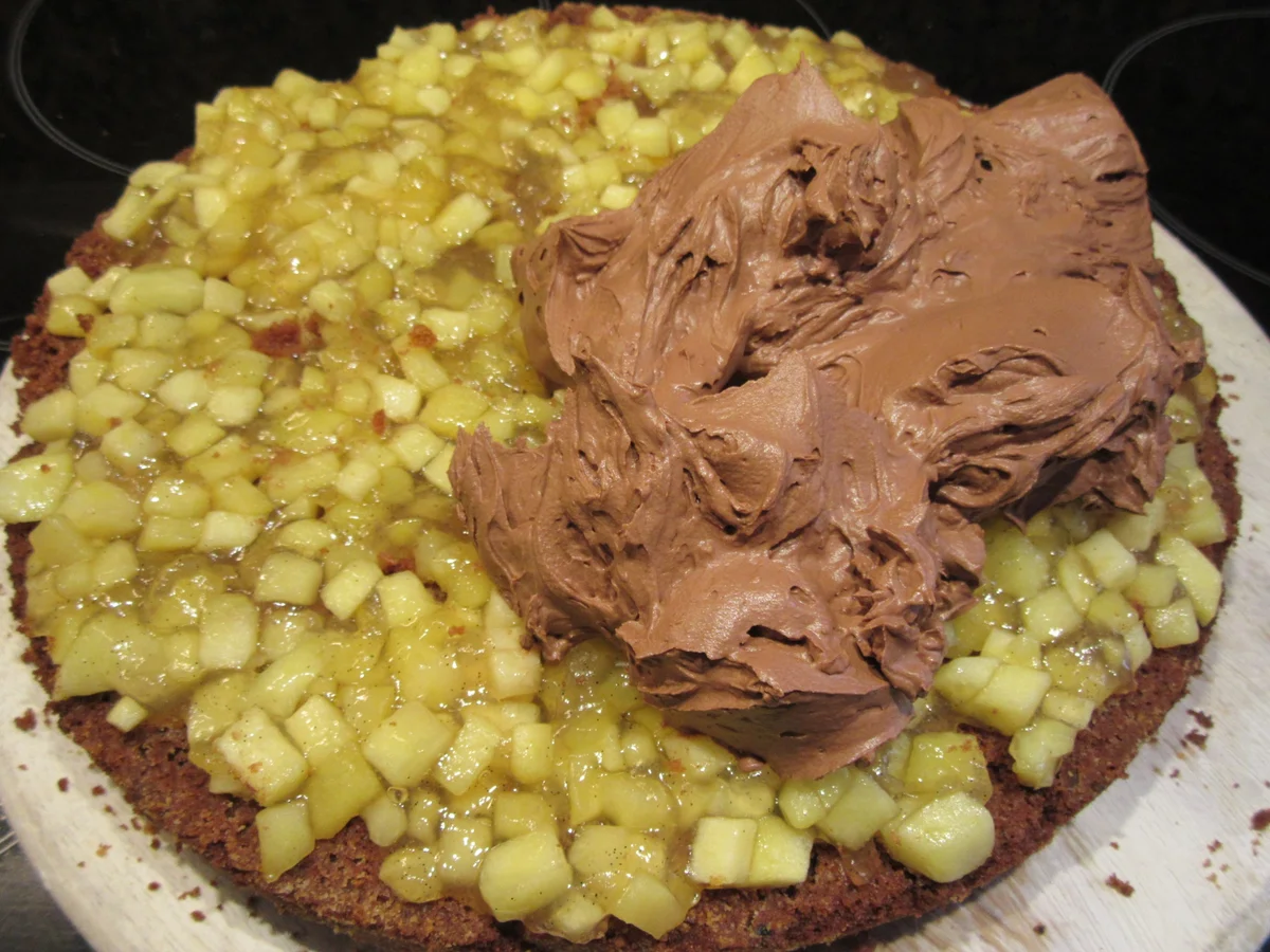 Rezept: Backen: Apfel-Schoko-Kuss Bild Nr. 10 Backen: Apfel-Schoko-Kuss - Rezept - Bild Nr. 10