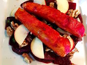 Gebeizter Lachs auf Rote-Bete-Salat - Rezept - Bild Nr. 2