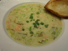 Suppen: Nordische Kartoffel-Buttermilch-Suppe mit Lachs(forelle) - Rezept - Bild Nr. 2