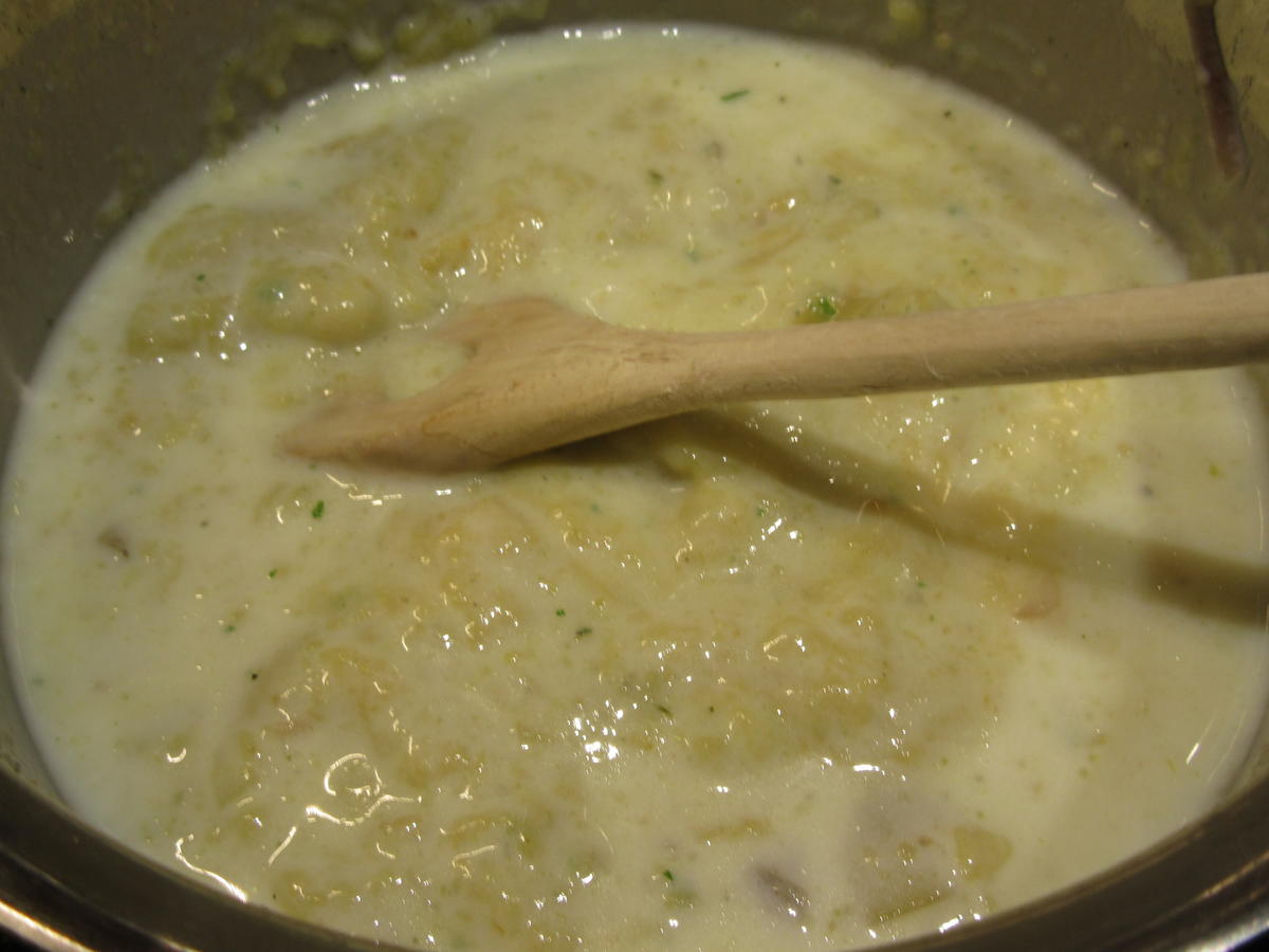 Suppen: Nordische Kartoffel-Buttermilch-Suppe mit Lachs(forelle) - Rezept - Bild Nr. 7