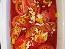 Eier ersoffen in überbackenen Tomaten - Uova affogare nell' pomodori al forno - Rezept - Bild Nr. 2