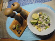Kartoffelsalat mit Räucherforelle und Kapern - Rezept - Bild Nr. 2