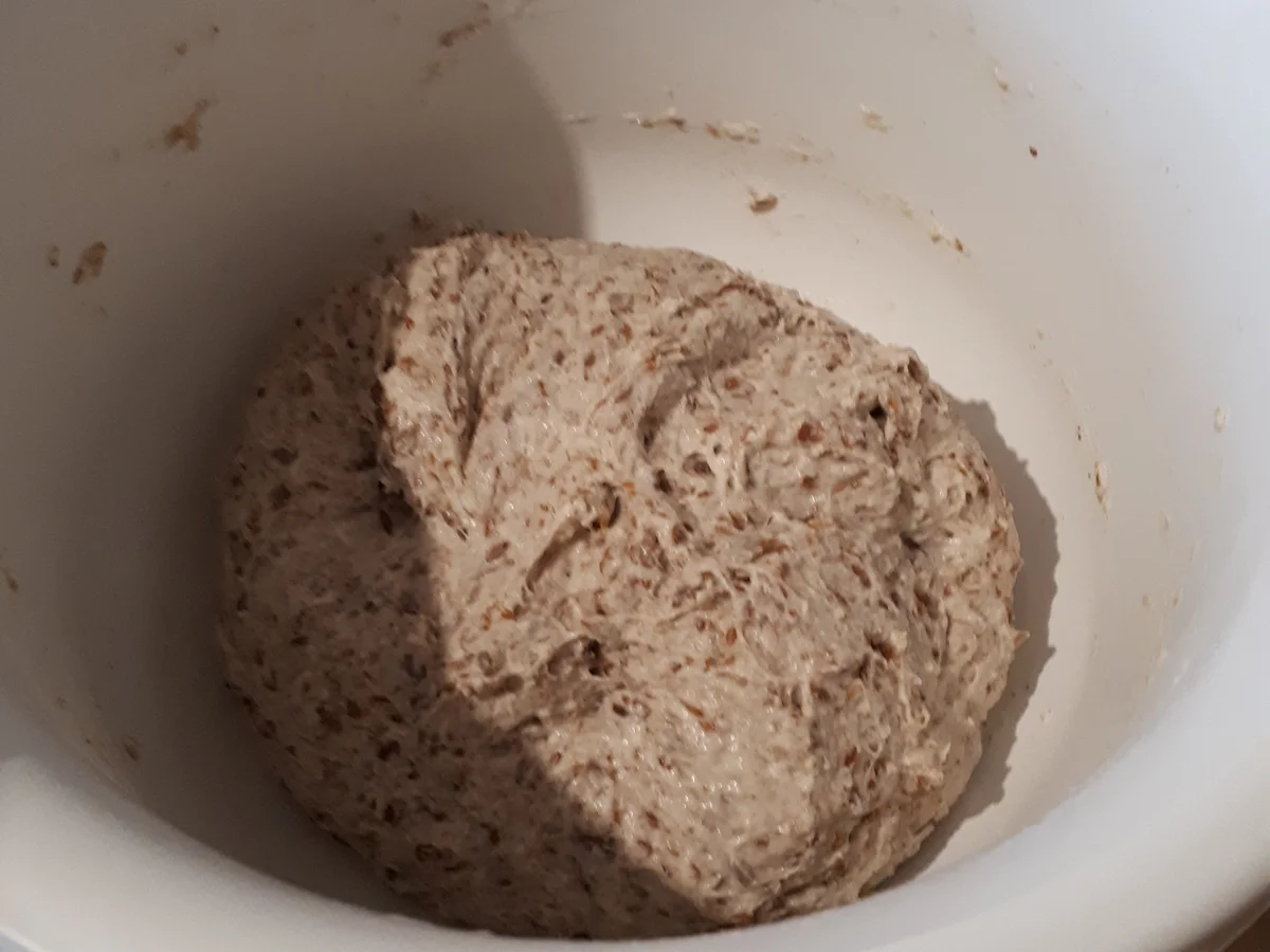 Rezept: Dinkel-Lein-Brot mit Flöhen Bild Nr. 9 Dinkel-Lein-Brot mit Flöhen - Rezept - Bild Nr. 9