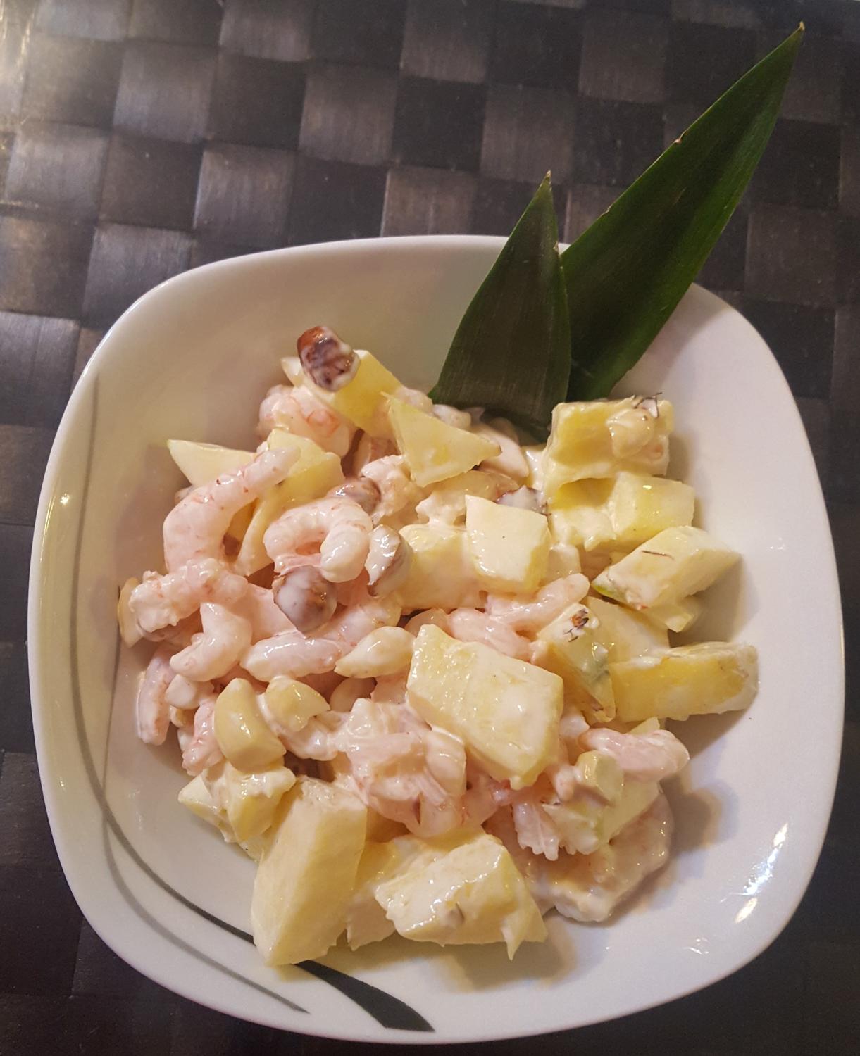 Garnelen-Ananas-Nuss Salat - Rezept mit Bild - kochbar.de