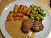 Rezept: Lende mit Rosenkohl und Kroketten Bild Nr. 2 Lende mit Rosenkohl und Kroketten - Rezept - Bild Nr. 2