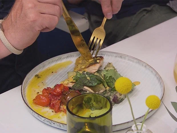 Saibling mit Poveraden und Kartoffel-Oliven-Stampf an Sauce Rouille - Rezept - Bild Nr. 2