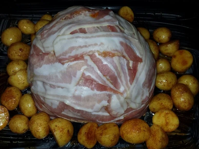 Blumenkohl überbacken, mit Senfsauce und Ofenkartoffeln - Rezept - Bild Nr. 5