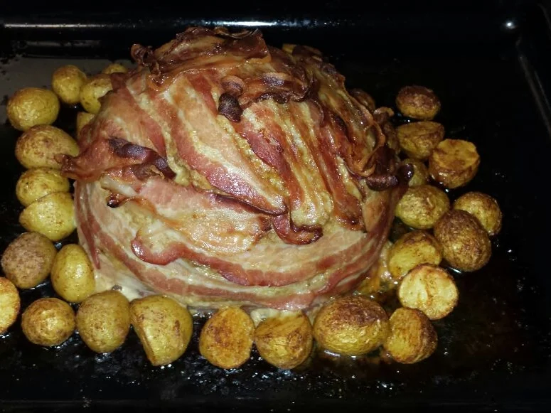 Blumenkohl überbacken, mit Senfsauce und Ofenkartoffeln - Rezept - Bild Nr. 6