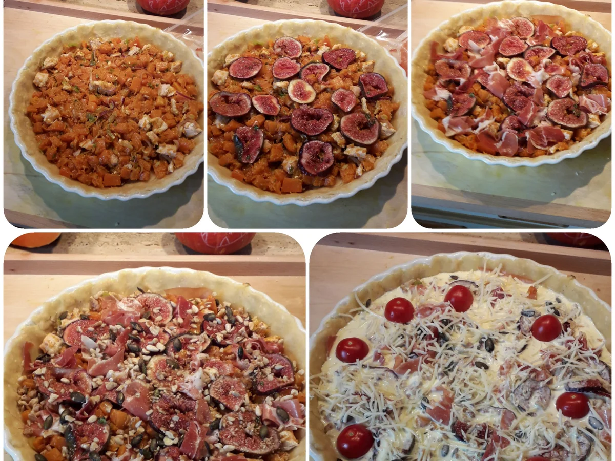 Halloween-Kürbis-Quiche  ,,Kochbar-Challenge'' 10.0 Oktober 2019 - Rezept - Bild Nr. 3
