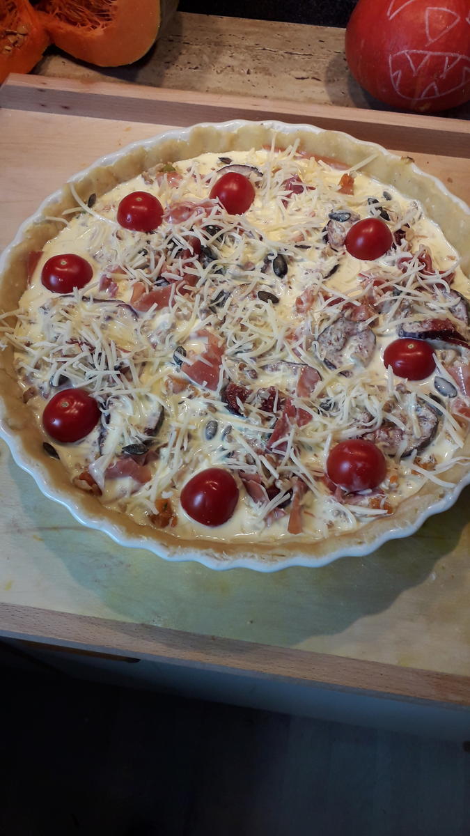 Halloween-Kürbis-Quiche  ,,Kochbar-Challenge'' 10.0 Oktober 2019 - Rezept - Bild Nr. 6