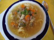 Rindfleischsuppe mit Gemüse, Eierstich und Nudeln - Rezept - Bild Nr. 2