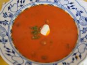 Kürbis-Rote Bete-Suppe mit Einlage - Rezept - Bild Nr. 2