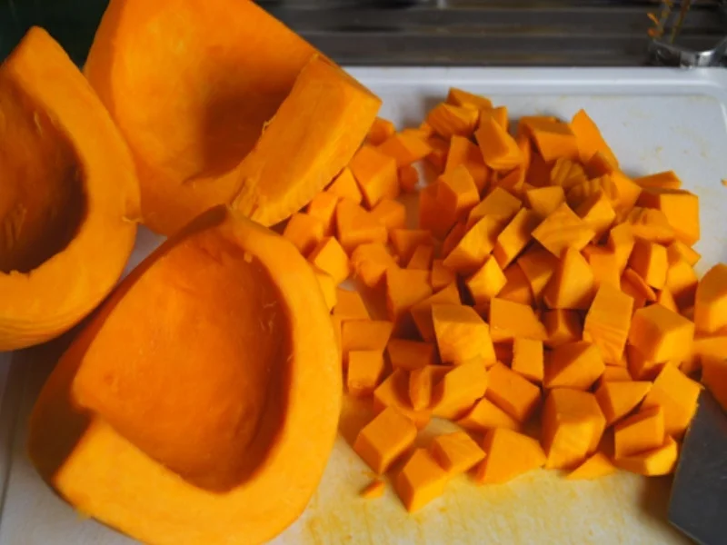 Kürbis-Rote Bete-Suppe mit Einlage - Rezept - Bild Nr. 7