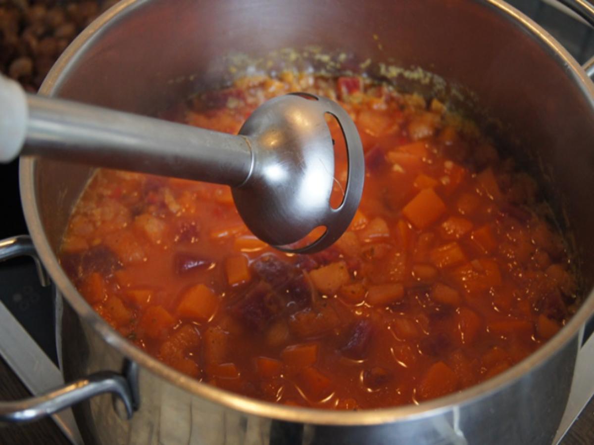Kürbis-Rote Bete-Suppe mit Einlage - Rezept - Bild Nr. 25