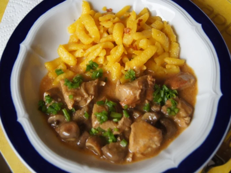Rezept: Jägergulasch mit Spätzle Bild Nr. 18 Jägergulasch mit Spätzle - Rezept - Bild Nr. 18