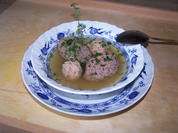 Leberknödel-Nocken und Hack -Bällchen in der Brühe - Rezept - Bild Nr. 2