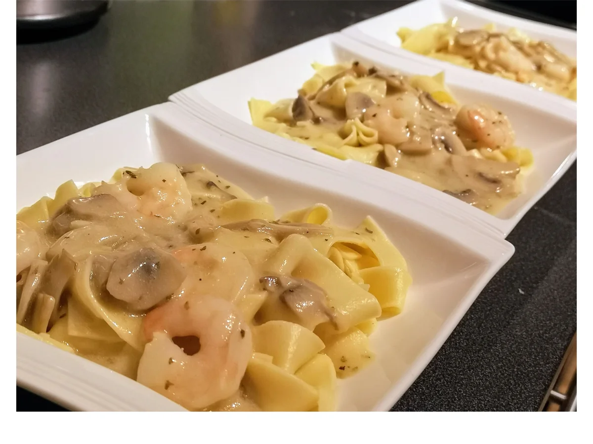 BiNe` S PAPPARDELLE IN CHAMPIGNON - WEIßWEINSOßE - Rezept - Bild Nr. 4
