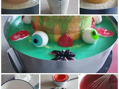 "Oma Löffel`s " Halloween Torte für KID`s = kochbar Challenge 10.0 (Oktober 2019) - Rezept - Bild Nr. 15