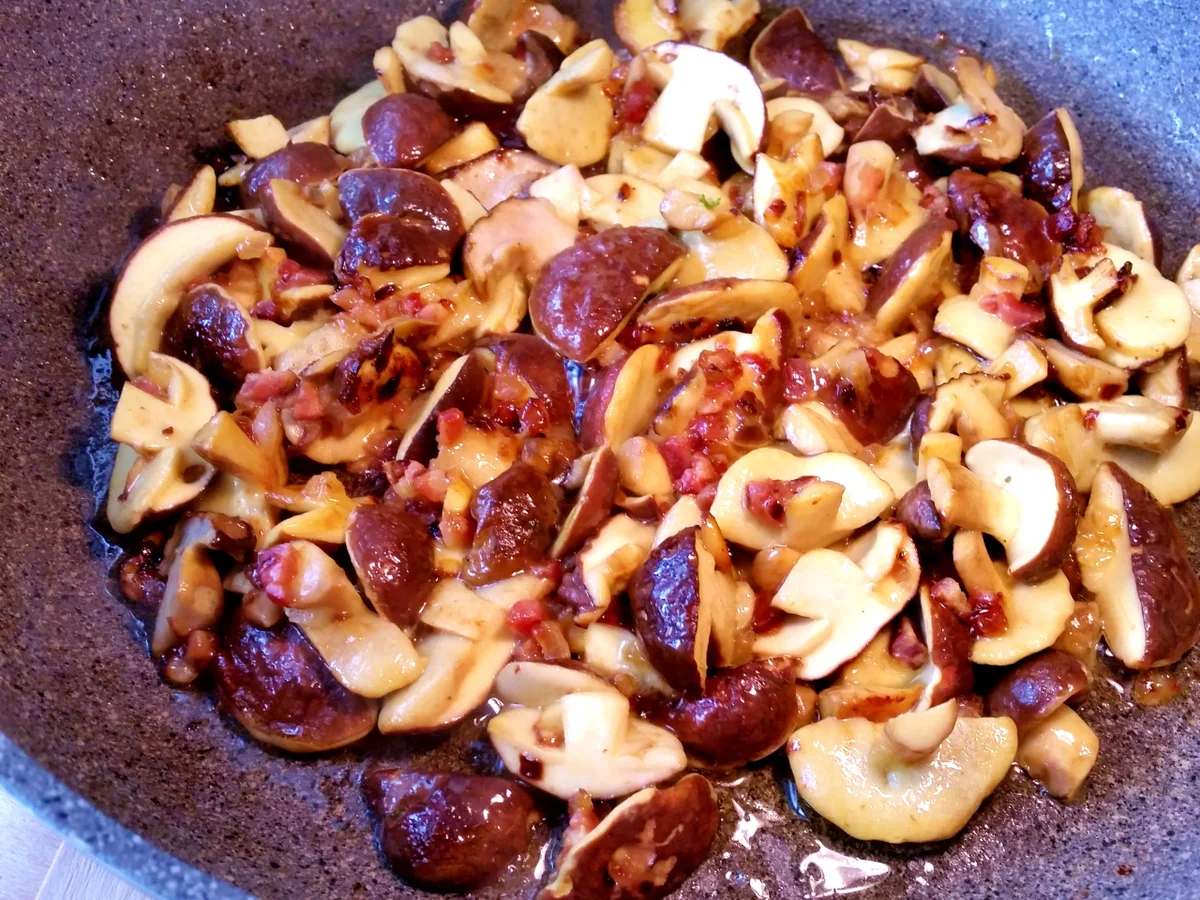 Waldpilze (heute Rotfussröhrlinge) - Rezept - Bild Nr. 9030