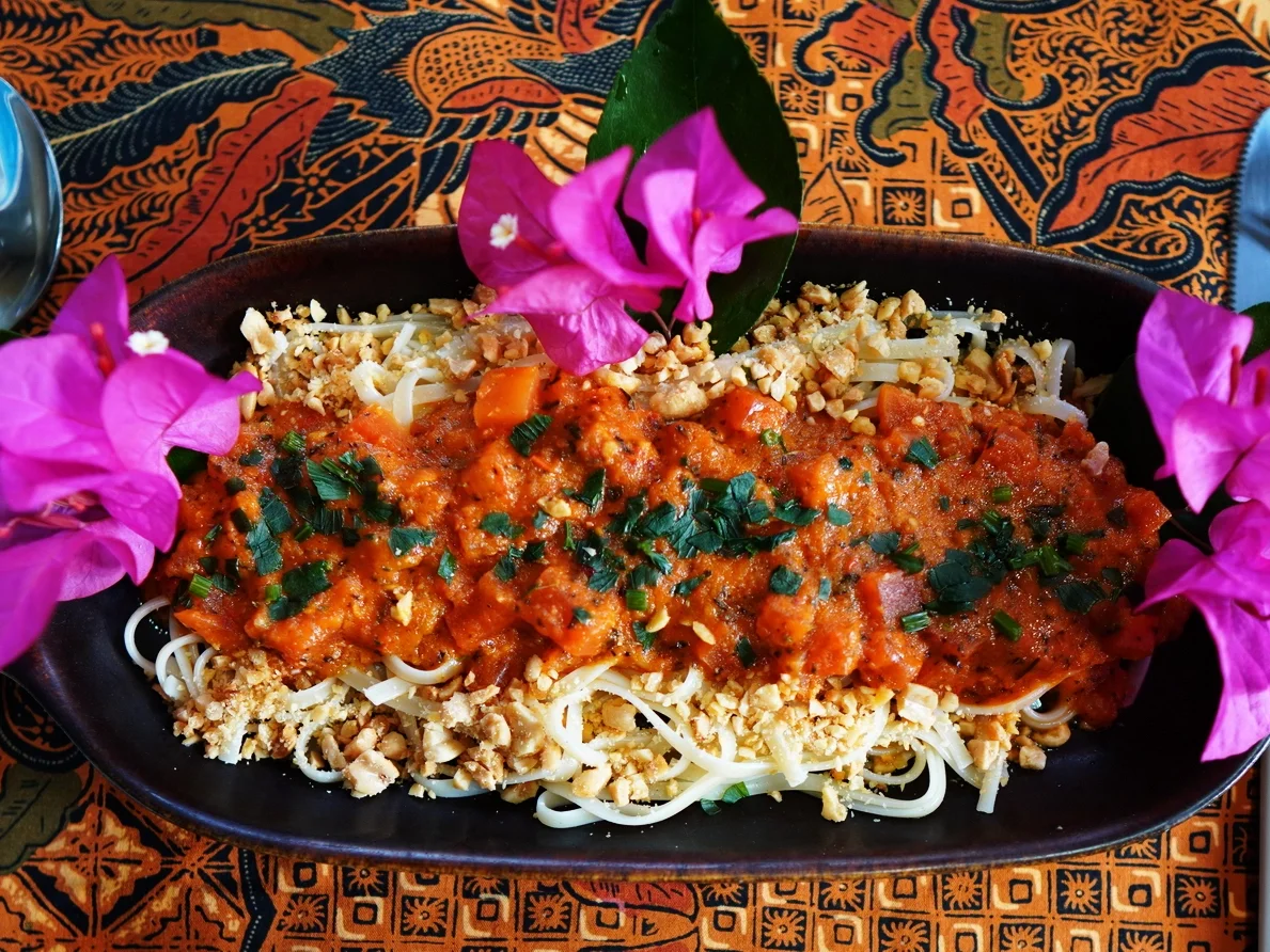 Linguine mit würzig-scharfer Papaya-Sauce - Rezept - Bild Nr. 2