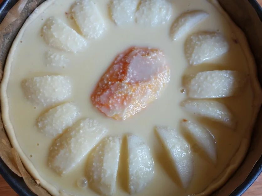 Rezept: Birnenkuchen mit Ricottaguss Bild Nr. 9049 Birnenkuchen mit Ricottaguss - Rezept - Bild Nr. 9049